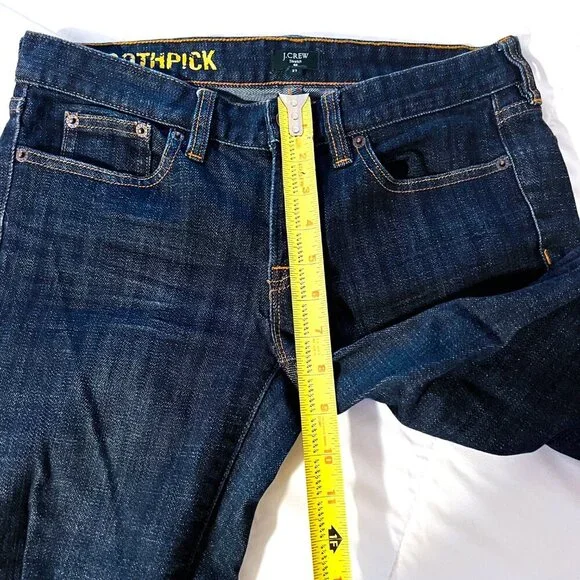 J.Crew Dark Wash Ever Stretch Skinny Ankle Toothpick Jeans 27 - Picture 15 of 16